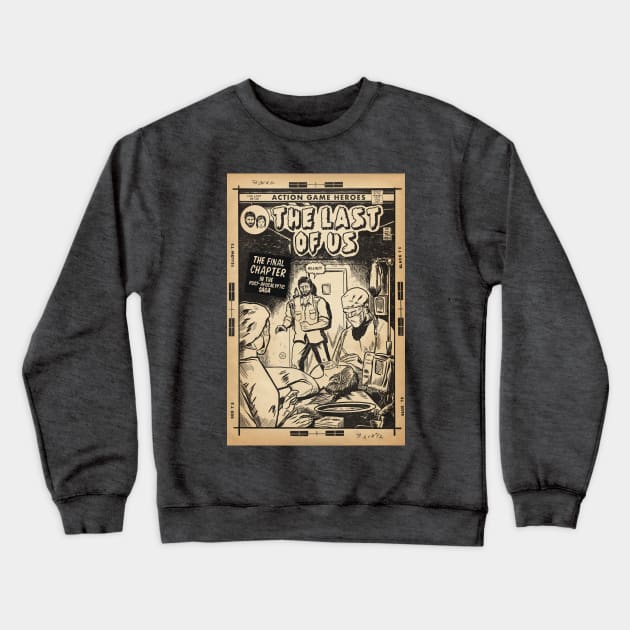 The Last of Us - Ending Comic cover line art fan art Crewneck Sweatshirt by MarkScicluna